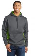 Sport-Tek Adult Unisex Sport-Wick CamoHex Fleece Colorblock Hooded Pullover Sweatshirt